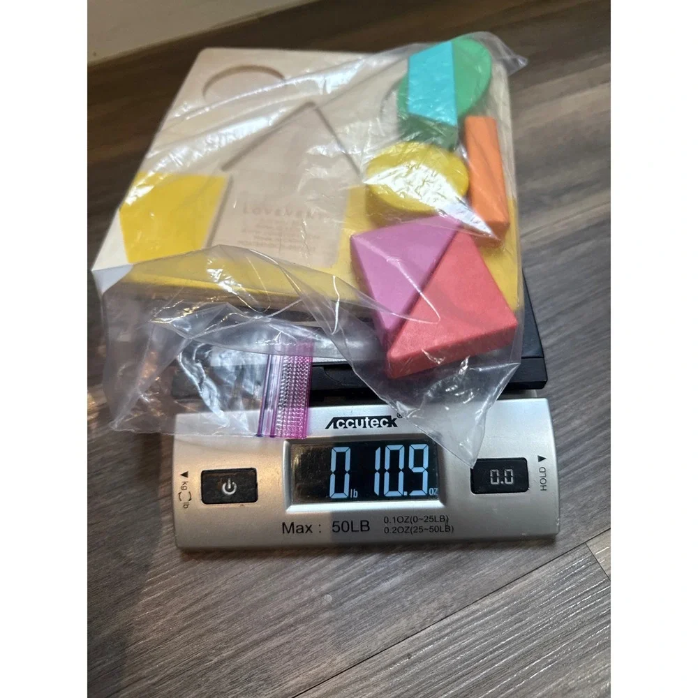 Lovevery Sunny Days Wooden Chunky Puzzle Multicolor Double Sided Missing Piece